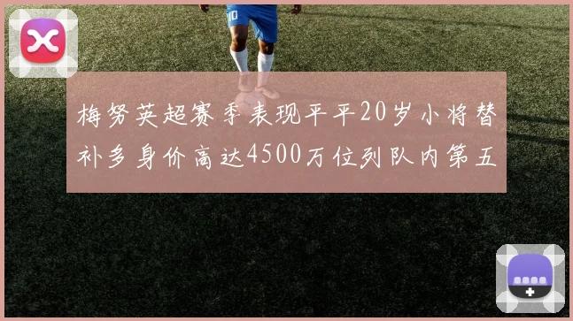 梅努英超赛季表现平平20岁小将替补多身价高达4500万位列队内第五